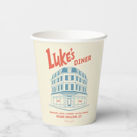 Luke’s Diner Stars Hollow Design 紙コップ (裏面)