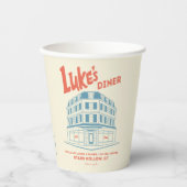 Luke’s Diner Stars Hollow Design 紙コップ (正面)