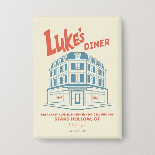 Luke’s Diner Stars Hollow Design 缶バッジ (正面)