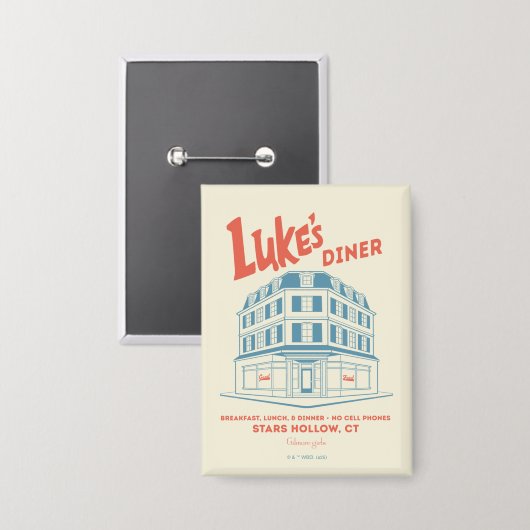 Luke’s Diner Stars Hollow Design 缶バッジ (正面/裏面)