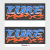Luke Vorname Name Graffiti Aufkleber Sticker シール (シート)