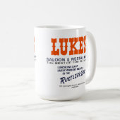 Lukes Saloon and Restaurant, Westmont, IL コーヒーマグカップ (正面右)