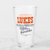 Lukes Saloon and Restaurant, Westmont, IL タンブラーグラス (裏面)