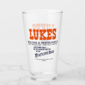 Lukes Saloon and Restaurant, Westmont, IL タンブラーグラス (正面)