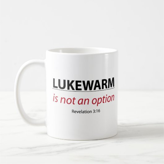 LUKEWARMはオプションではない コーヒーマグカップ (左)