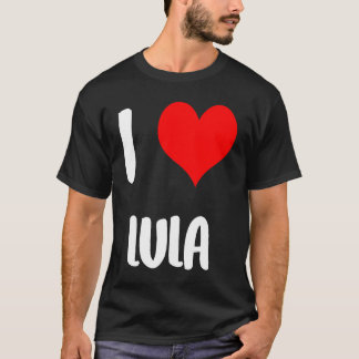 LULAバレンタイン大好きすみませんレディース男子ハートの下 Tシャツ