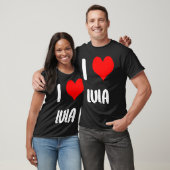 LULAバレンタイン大好きすみませんレディース男子ハートの下 Tシャツ (ユニセックス)