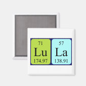 Lula周期表名磁石 マグネット (正面/裏面)