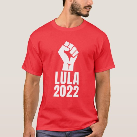 Lula 2022 Raised Fist Tシャツ (正面)