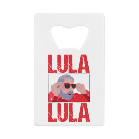 Lula Meme with Sunglasses クレジットカード栓抜き (正面)