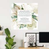 Lulav Shaking'賛美s in Hebrew - Sukkah Decor ポスター (ホームオフィス)