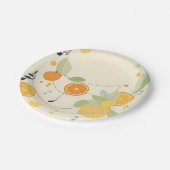 Lullaby in Citrus Groveベビーシャワー紙プレート ペーパープレート (アングル)