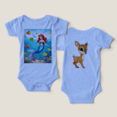 LullabyThreads - 夢のようなベビーTシャツ (デザイン正面&裏面)