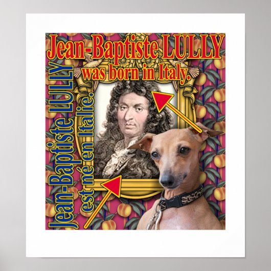 LULLYはイタ生まれリアにいた。 ポスター (正面)