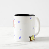 Luluの雨で付くセネガルのオウム ツートーンマグカップ (正面右)