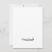 Luluノート/ゴルフアウトティング/ 4.5 x 6.25フラットカード サンキューカード (裏面)