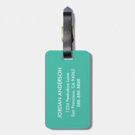 Luluヒツジ ラゲッジタグ (裏面縦)