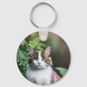 Luluラグドール猫、キーリング キーホルダー (裏面)