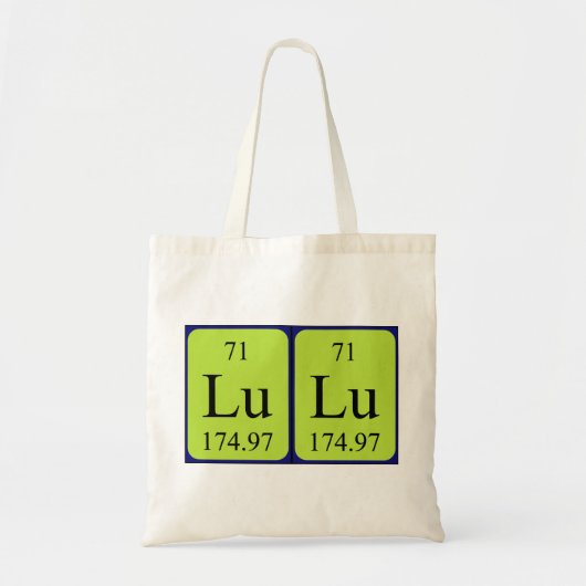 LuLu定期テーブル名トートバッグ トートバッグ (正面)