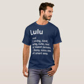 LULU定義名パーソナライズされた誕生日 Tシャツ (正面フル)