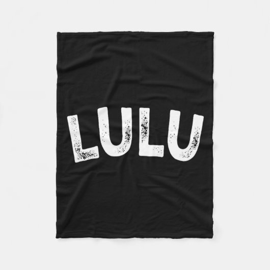 Lulu フリースブランケット (正面)