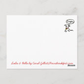 Lulu & Bellaパリのはがきに行く ポストカード (裏面)