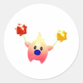 Lumalee Mario:とカラフル任天堂よくはしゃぐゲーミン ラウンドシール (正面)