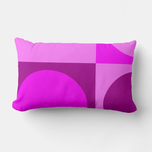 Lumbarサポートクッション、ピンク色のドット(&D) ランバークッション (正面)