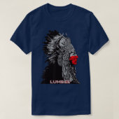 Lumbee American Indianの誇りを持ったヴィンテージ尊重 Tシャツ (デザイン正面)
