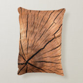 Lumber log wood tree cross section アクセントクッション (裏面(縦))