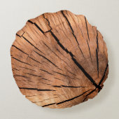 Lumber log wood tree cross section ラウンドクッション (裏面)