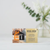 Lumber Saw | Builder Logo 名刺 (スタンド正面)