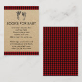Lumberjackで本の赤ちゃんシャワーカードを持参 エンクロージャーカード (正面/裏面)