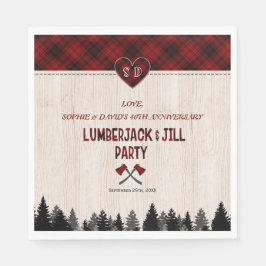 LumberJackと結婚Jillの森40周年 スタンダードランチョンナプキン