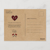 LumberJackとJillの結婚記念日ありがとう ポストカード (裏面)