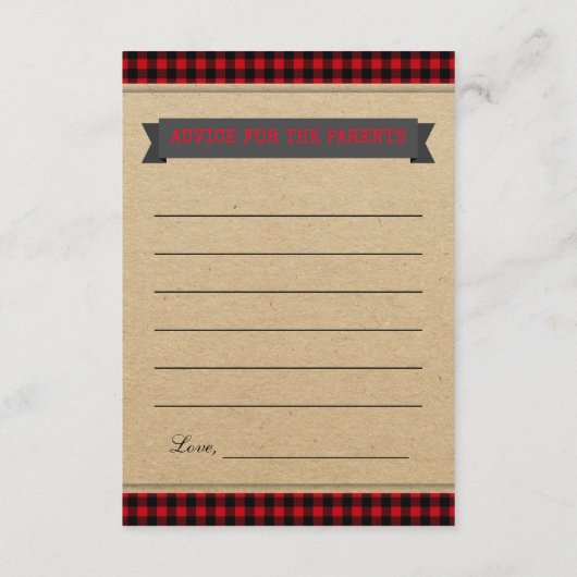 Lumberjackによるベビーアドバイス親カードの予測 アドバイスカード (裏面)