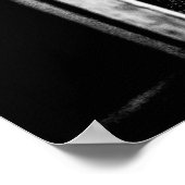 Lumberjackキャビン窓// B Wザラザラ ポスター (角)