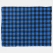 Lumberjackスタイル – ブルーファブリック+アイディア フリースブランケット (正面(横))