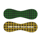 Lumberjackスタイル – 緑と黄色のファブリック 野球ボール (パネル)