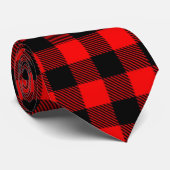 Lumberjackスタイル – 赤い生地+アイディア ネクタイ (ロール)