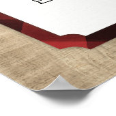 Lumberjackバッファロープレイドベビーシャワーへようこそ ポスター (角)