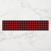 Lumberjackバッファロープレイド水筒ラベル ペットボトルラベル (シングルラベル)