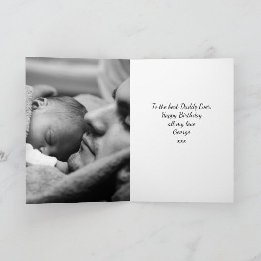 Lumberjackパーソナライズされたレッドチェック誕生日 カード (内部)