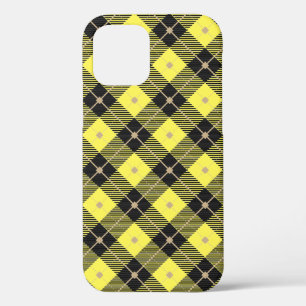 Lumberjackブラックイエロープレイドパターン iPhone 12 Proケース