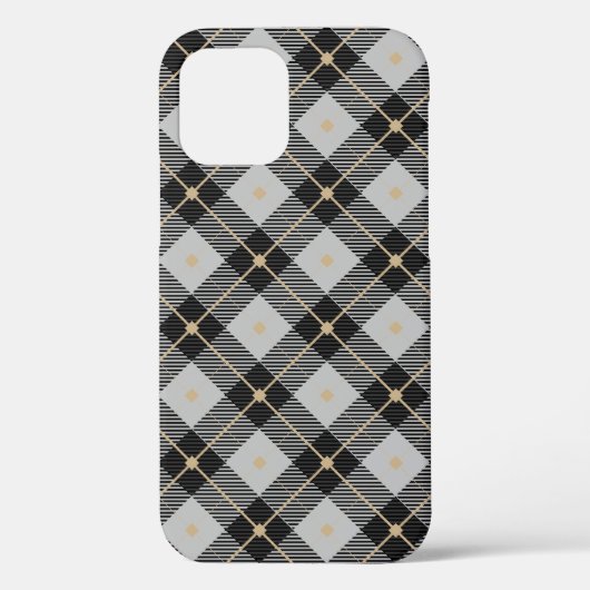 Lumberjackブラックグレープレイドパターン Case-Mate iPhoneケース (裏面)