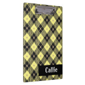 Lumberjackブラック&イエロープレイド弾丸 クリップボード (右)