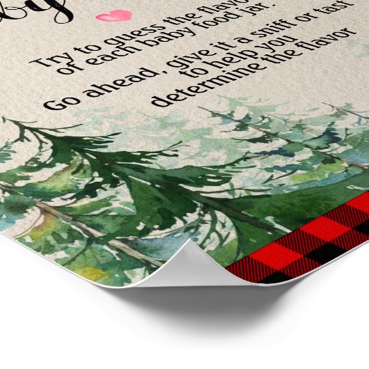 lumberjackベビーの看板を推測 ポスター (角)