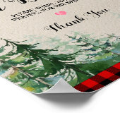 Lumberjackベビーシャワー祈りの言葉ベビーポスター ポスター (角)