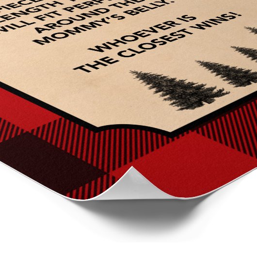 Lumberjackママのベリーシャワーの大きさ ポスター (角)