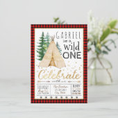 Lumberjackワイルドワンエスピー誕生日パーティー 招待状 (スタンド正面)